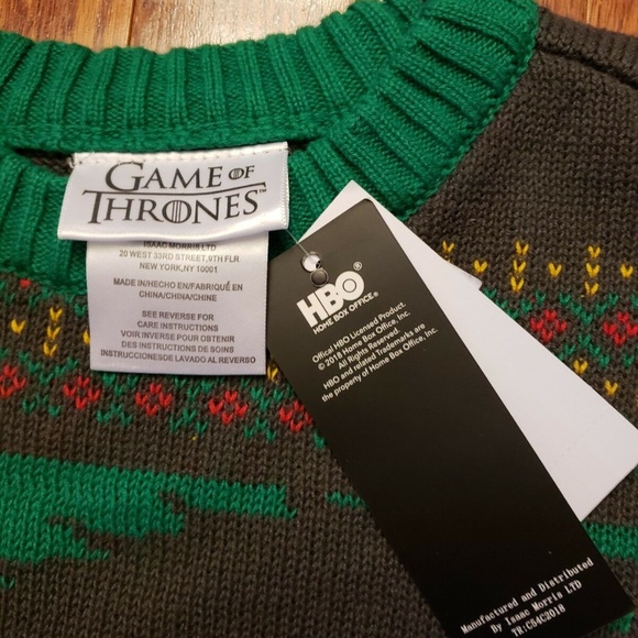 HBO Game of Thrones | Sweaters | Mens Game Of Thrones Ugly Christmas